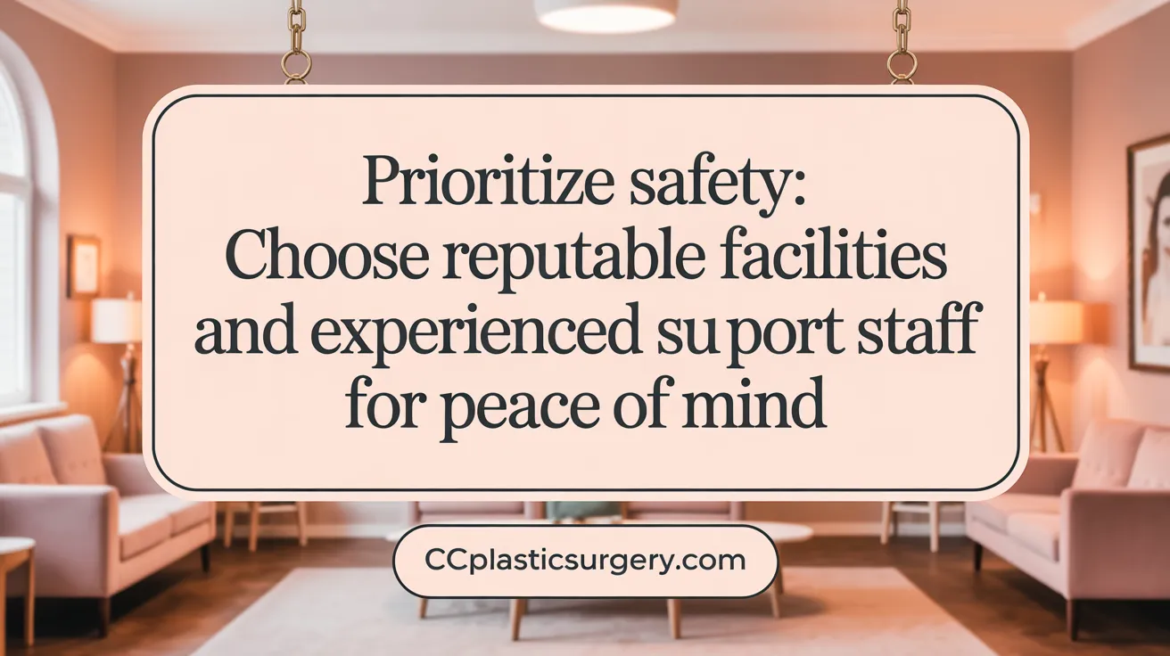 Prioritize safety: choose accredited facilities and experienced support staff for peace of mind