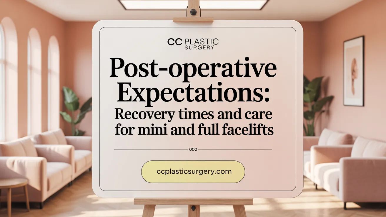 Post-Operative Expectations: Recovery Times and Care for Mini and Full Facelifts