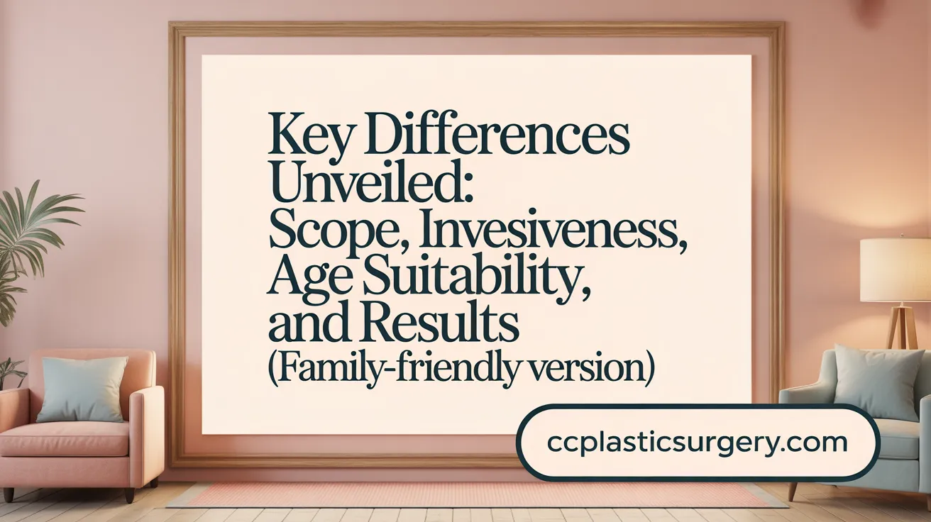 Key Differences Unveiled: Scope, Invasiveness, Age Suitability, and Results