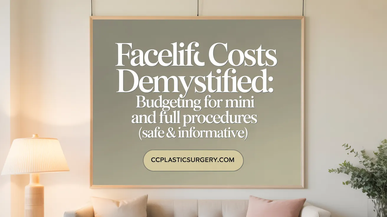 Facelift Costs Demystified: Budgeting for Mini and Full Procedures