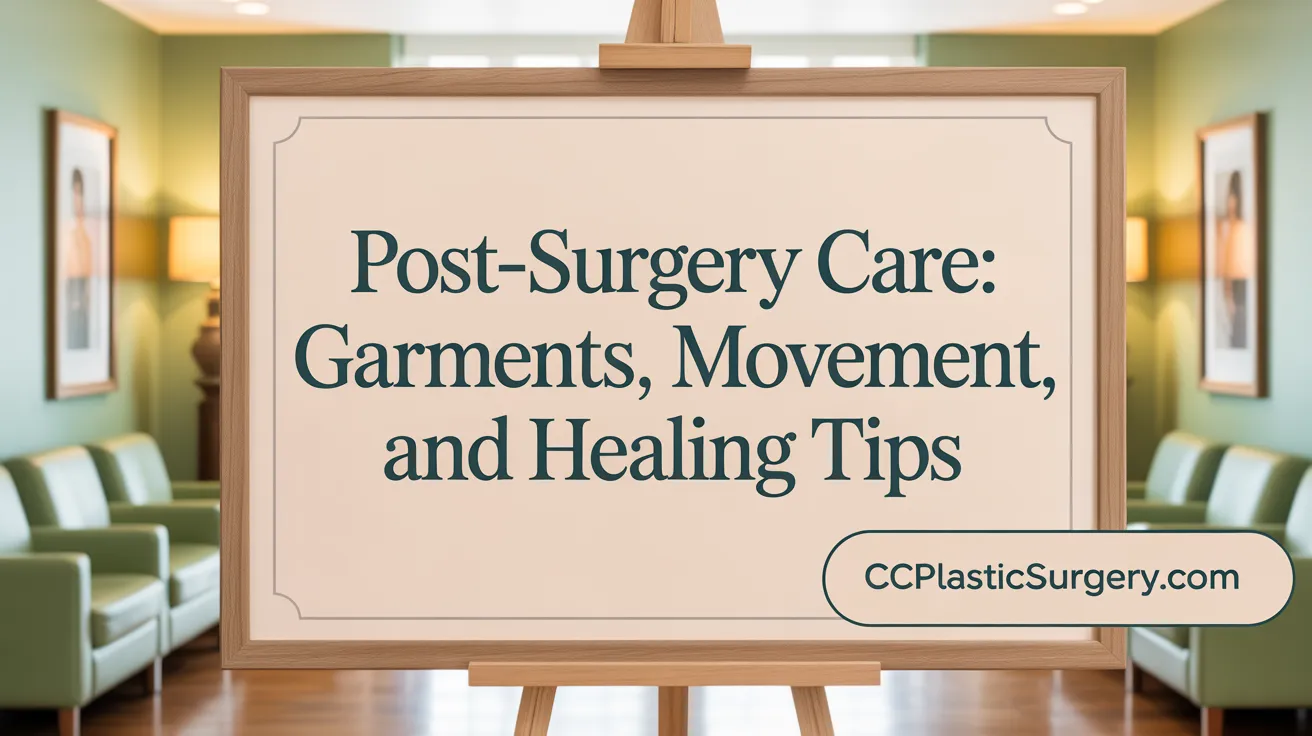 Post-Surgery Care: Garments, Movement, and Healing Tips