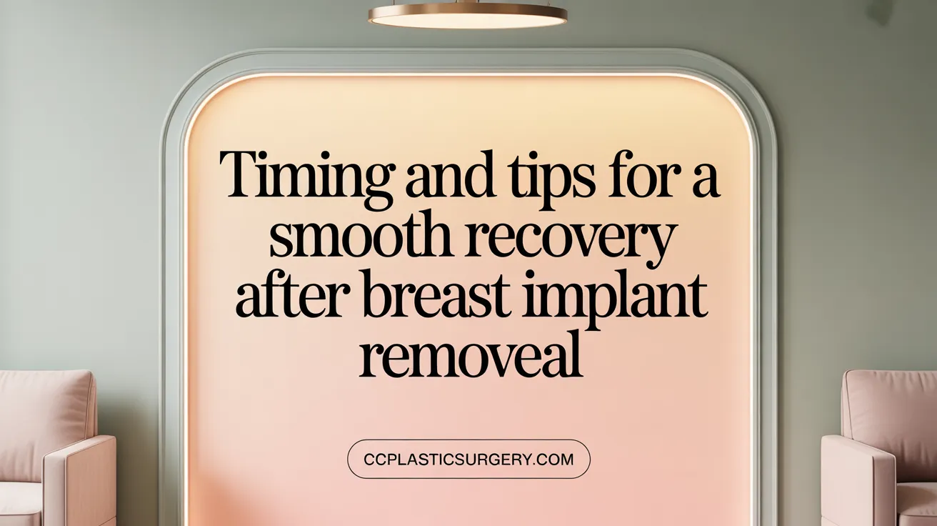 Timing and Tips for a Smooth Recovery After Breast Implant Removal