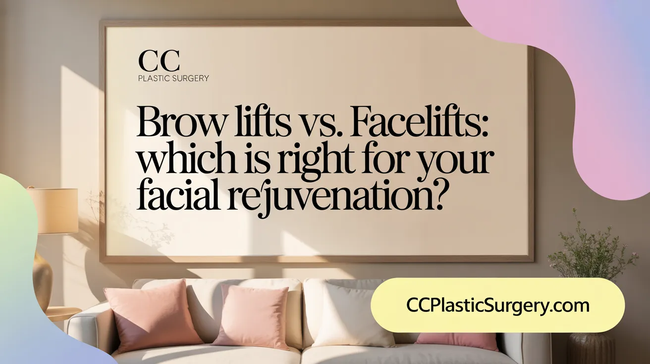Brow Lifts vs. Facelifts: Which Is Right for Your Facial Rejuvenation?
