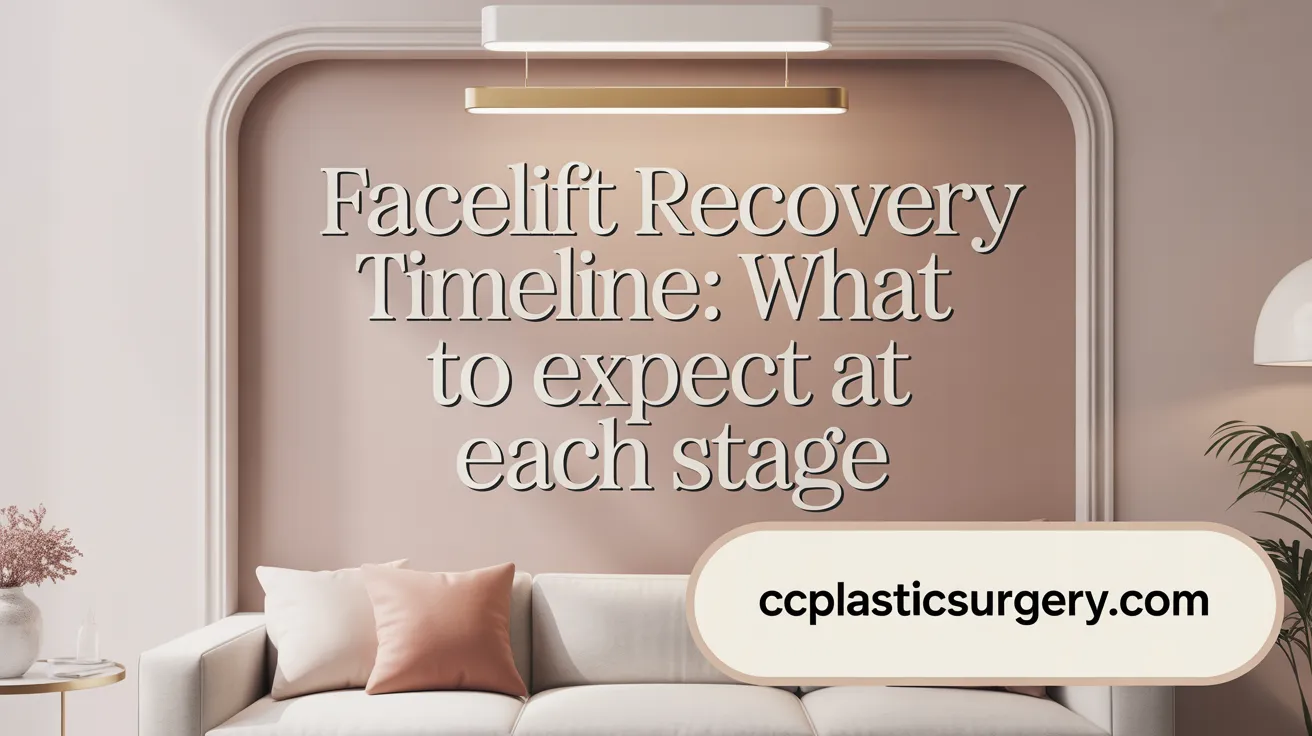 Facelift Recovery Timeline: What to Expect at Each Stage