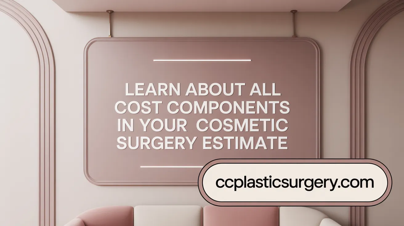 Learn About All Cost Components in Your Cosmetic Surgery Estimate
