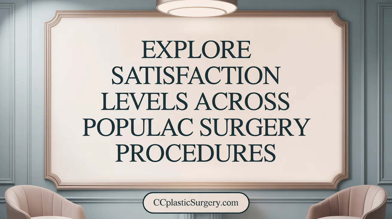 Explore Satisfaction Levels Across Popular Plastic Surgery Procedures
