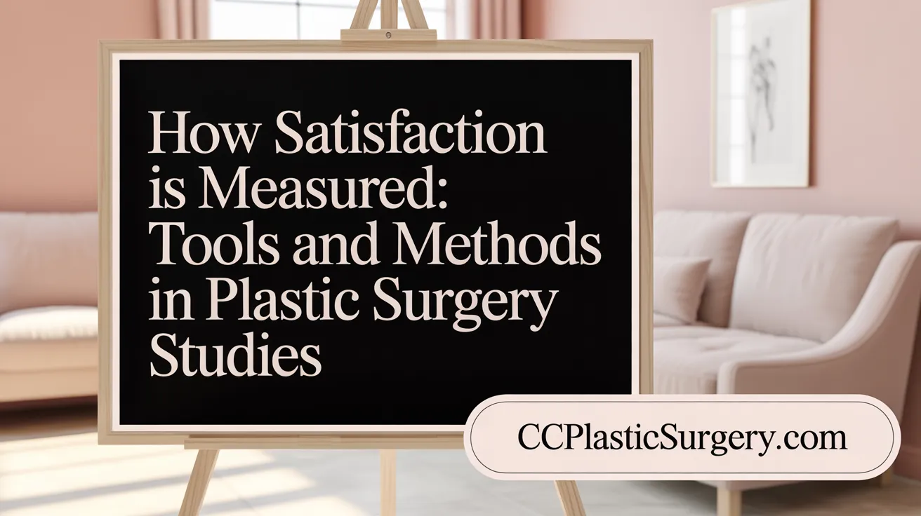 How Satisfaction Is Measured: Tools and Methods in Plastic Surgery Studies