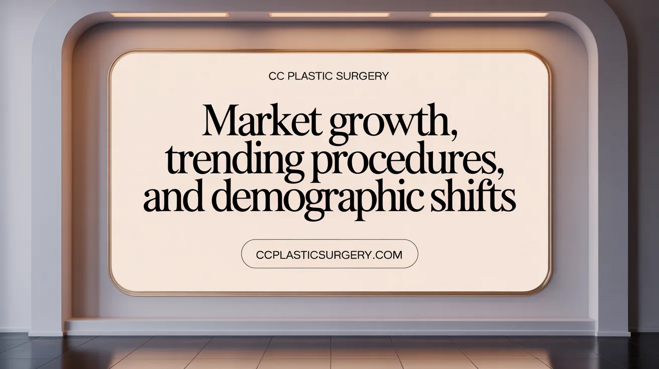 Market growth, trending procedures, and demographic shifts
