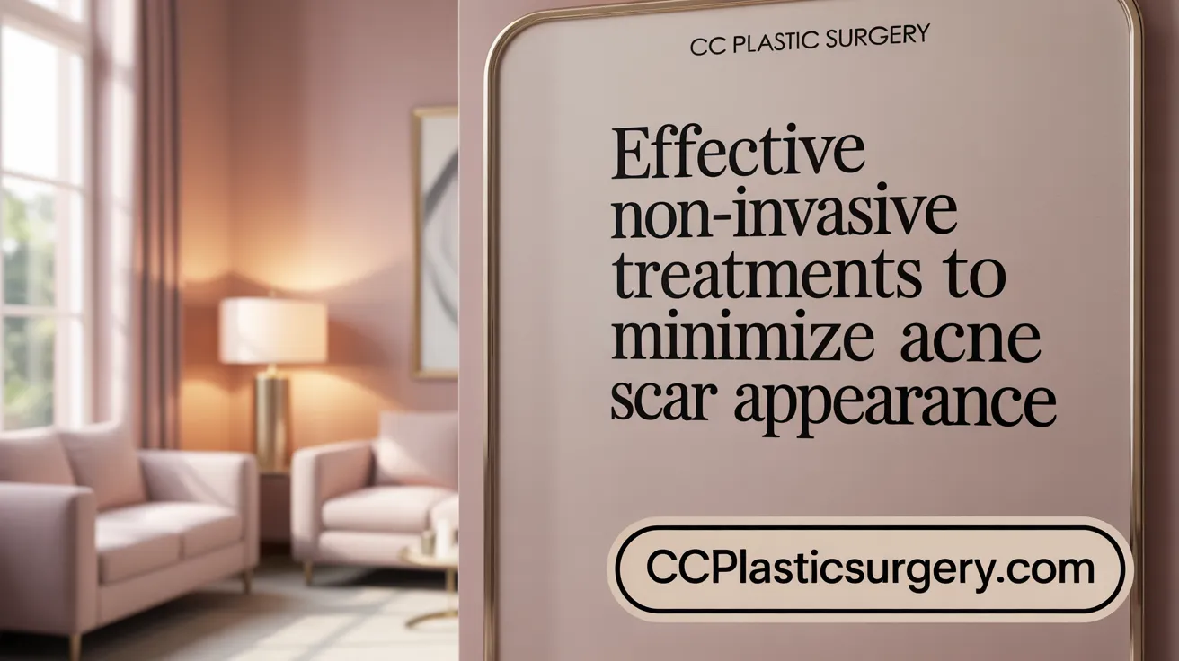 Effective Non-Invasive Treatments to Minimize Acne Scar Appearance
