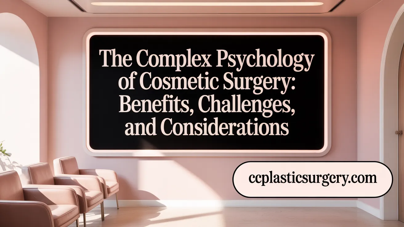 The Complex Psychology of Cosmetic Surgery: Benefits, Challenges, and Considerations