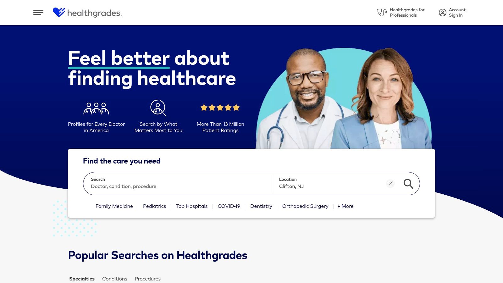 Healthgrades — Doctor Directory with Patient Reviews