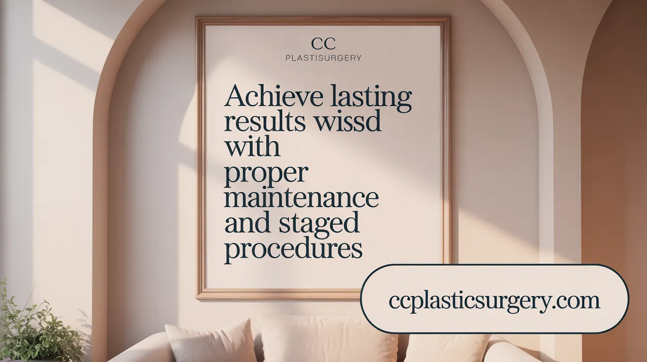 Achieve lasting results with proper maintenance and staged procedures.