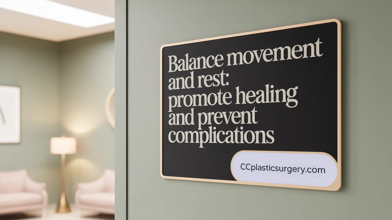 Balance Movement and Rest: Promote Healing and Prevent Complications