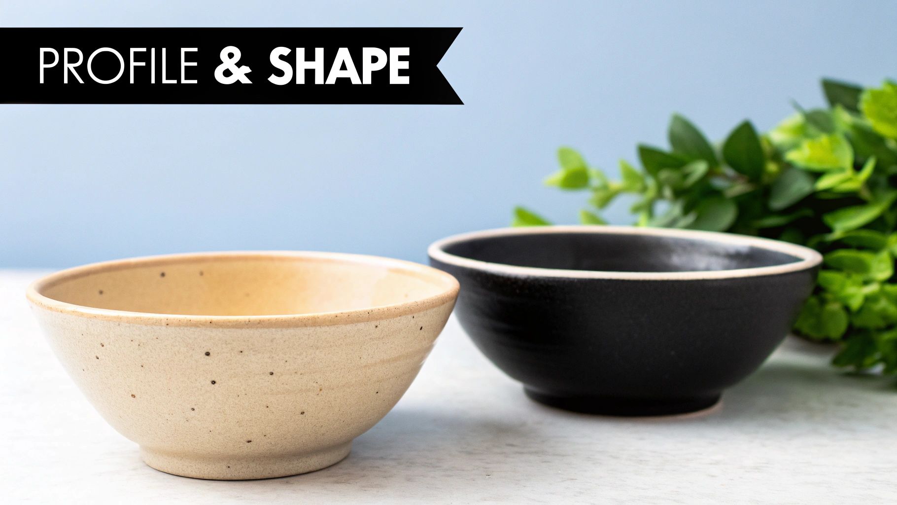 Two different breast implant shapes, one round and one teardrop, being compared.