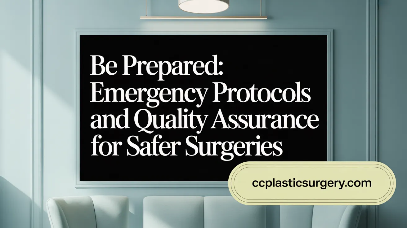 Be Prepared: Emergency Protocols and Quality Assurance for Safer Surgeries