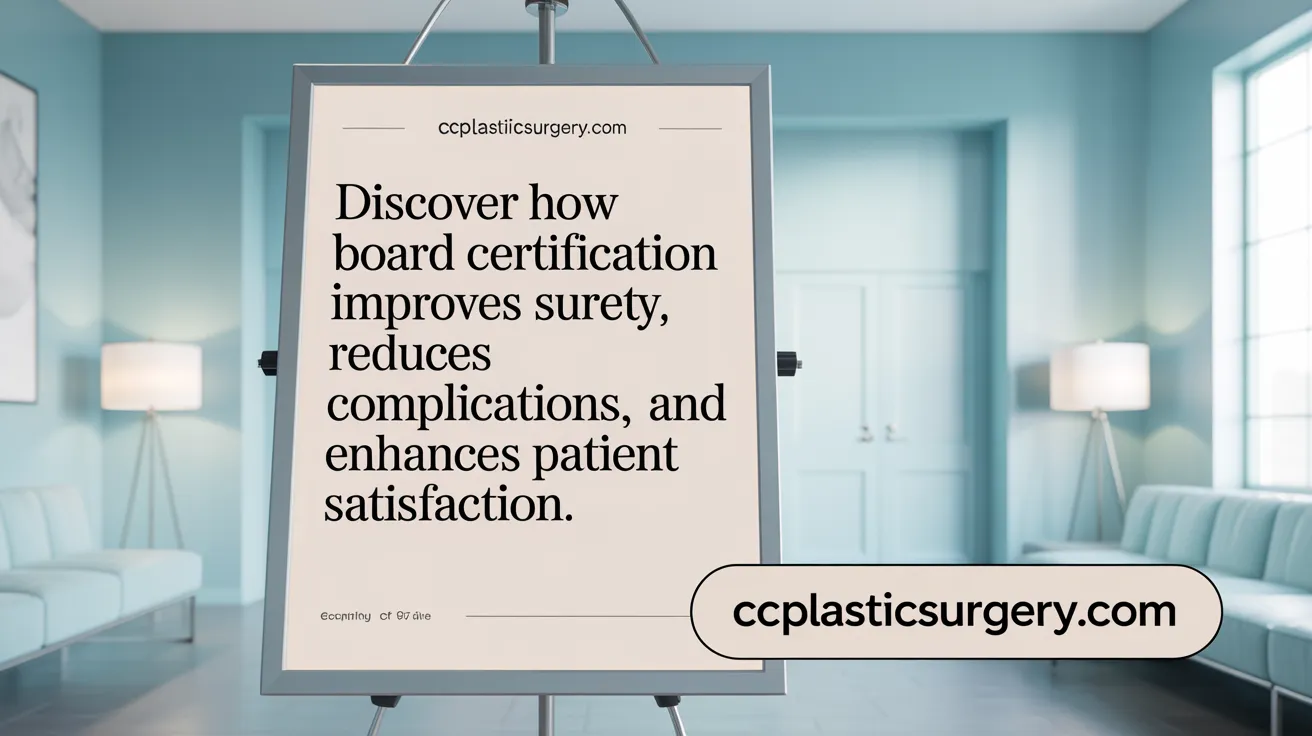 Discover how board certification improves surgical safety, reduces complications, and enhances patient satisfaction.