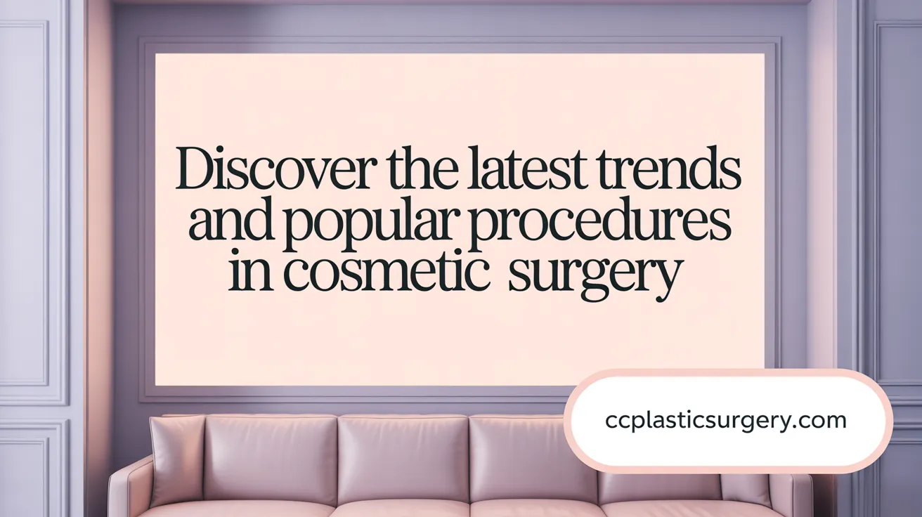 Discover the Latest Trends and Popular Procedures in Cosmetic Surgery