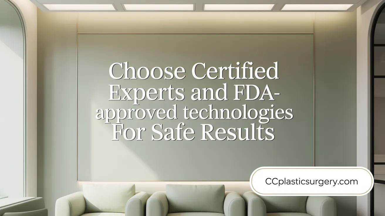 Choose Certified Experts and FDA-Approved Technologies for Safe Results