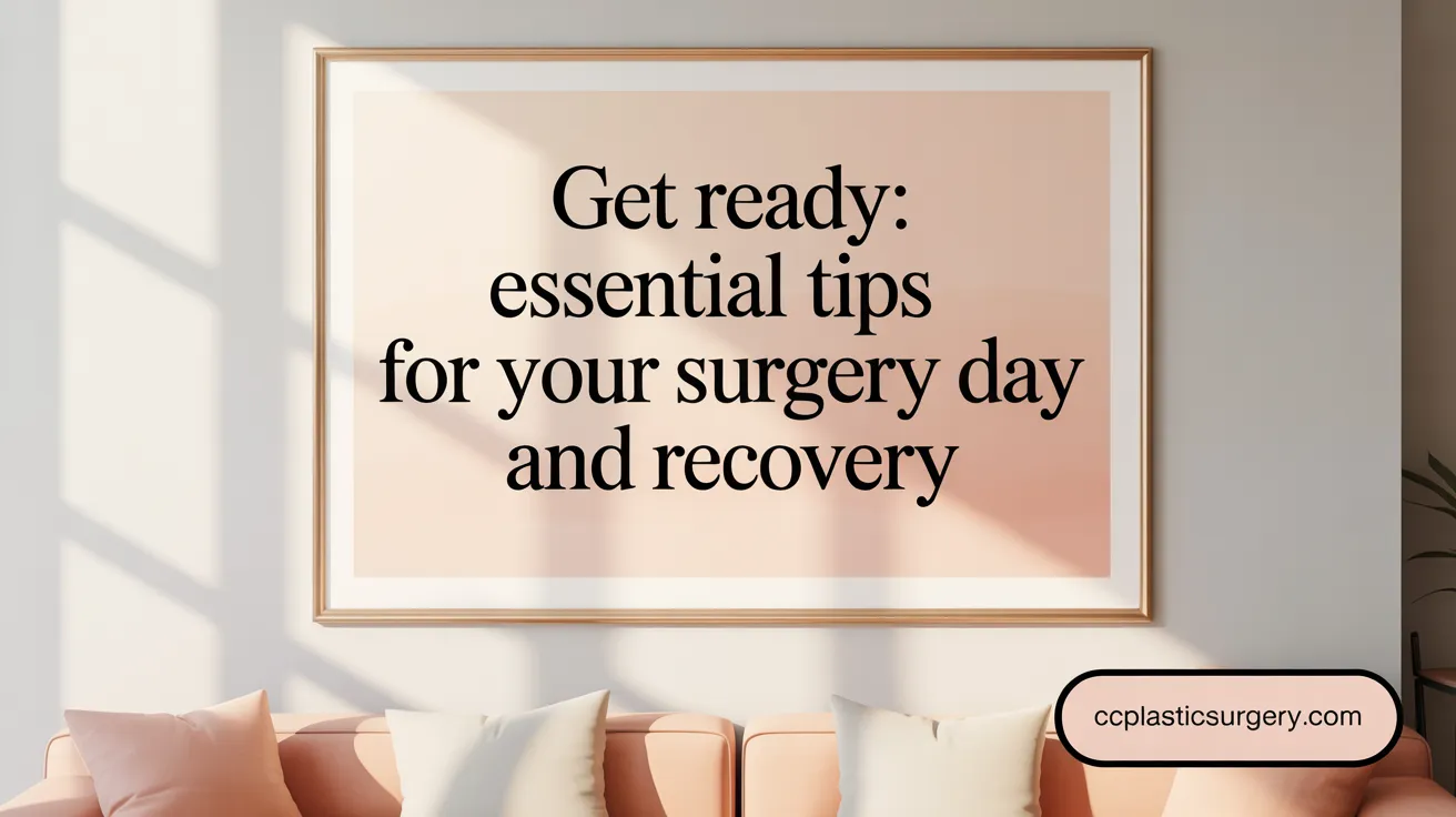Get Ready: Essential Tips for Your Surgery Day and Recovery