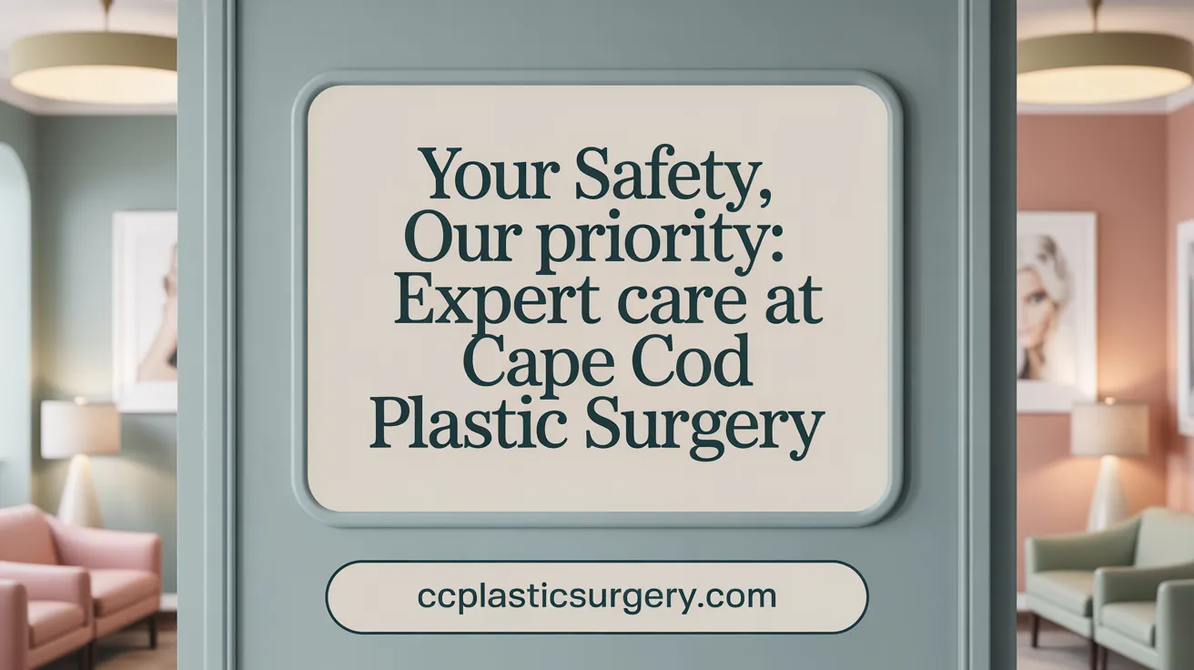 Your Safety, Our Priority: Expert Care at Cape Cod Plastic Surgery