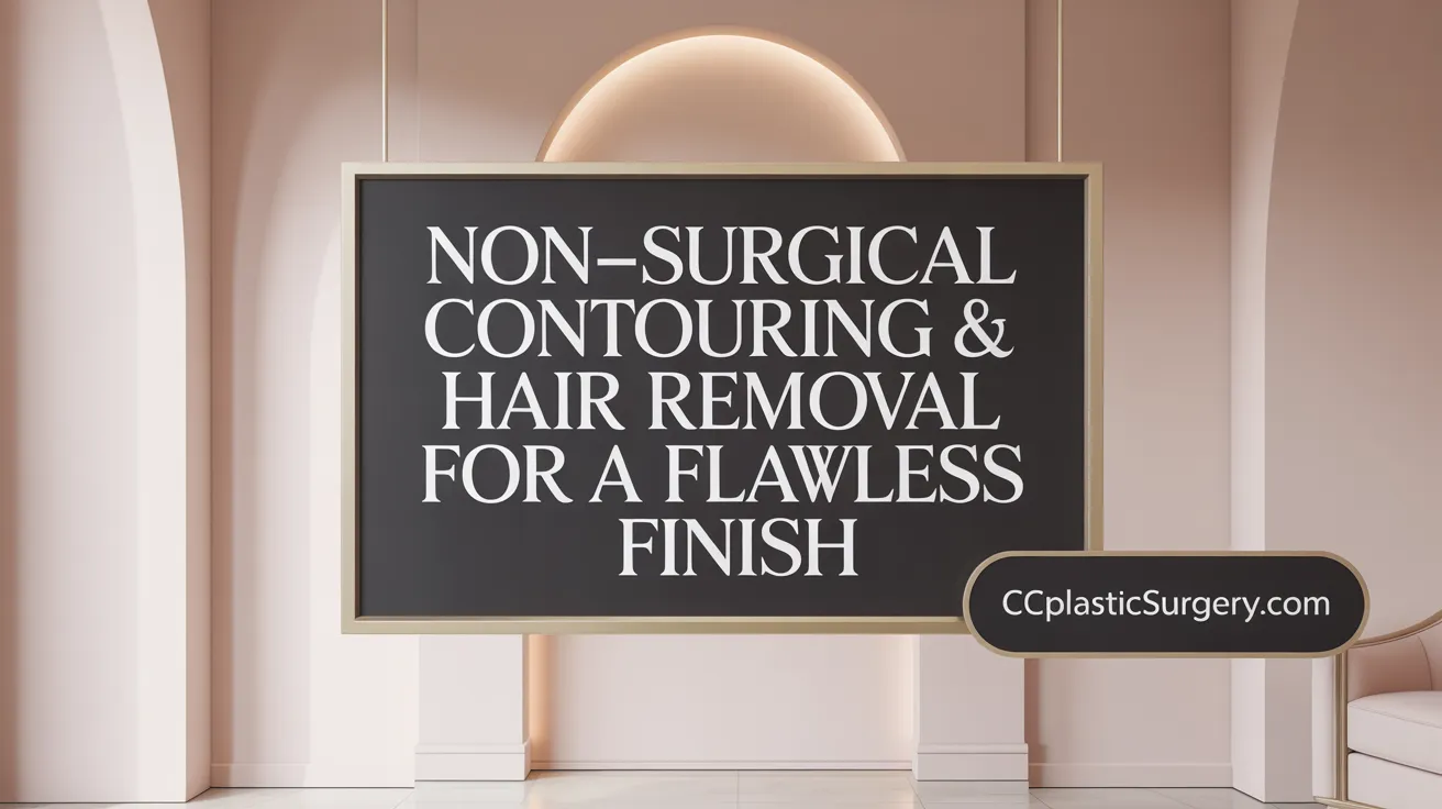 Non-Surgical Contouring &amp; Hair Removal for a Flawless Finish