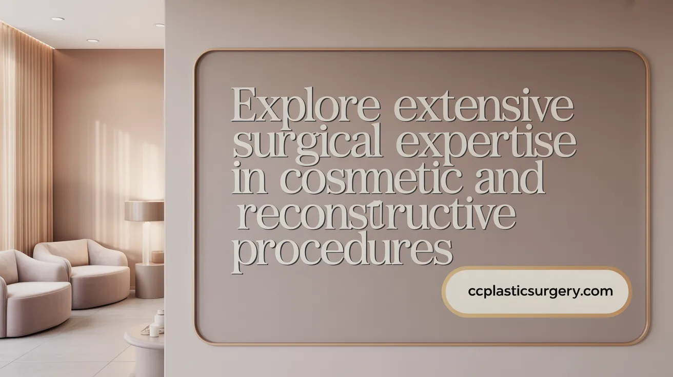 Explore Extensive Surgical Expertise in Cosmetic and Reconstructive Procedures