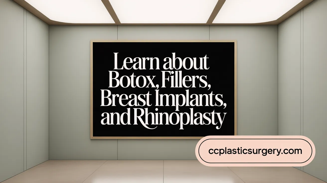 Learn About Botox, Fillers, Breast Implants, and Rhinoplasty
