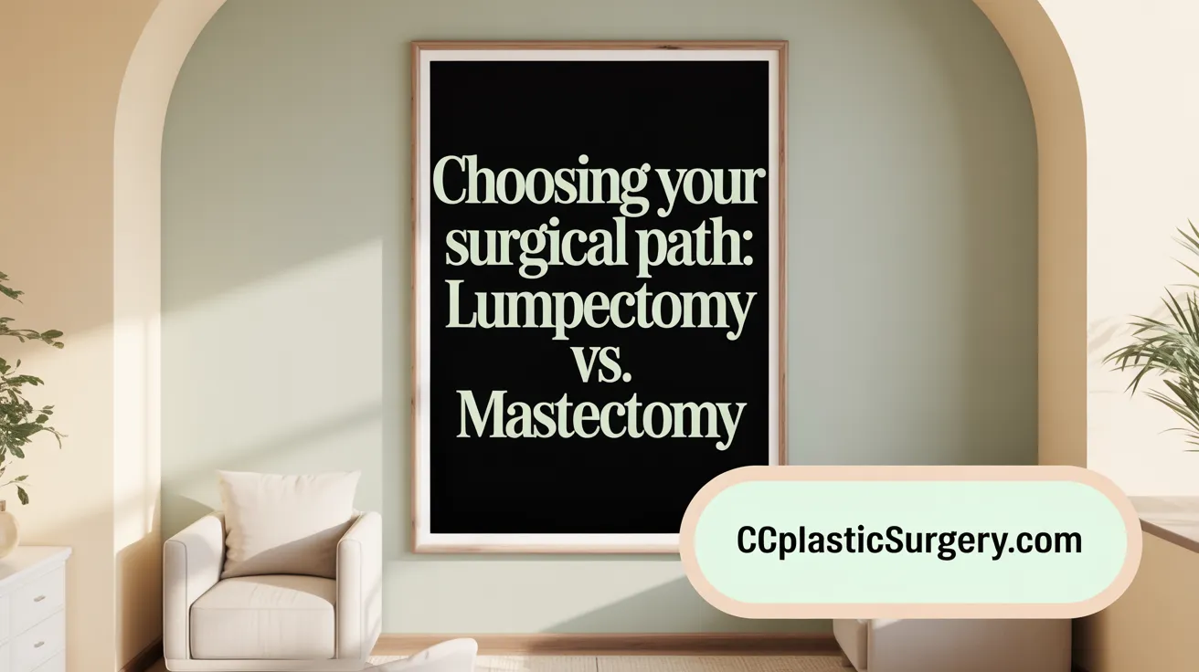 Choosing Your Surgical Path: Lumpectomy vs. Mastectomy