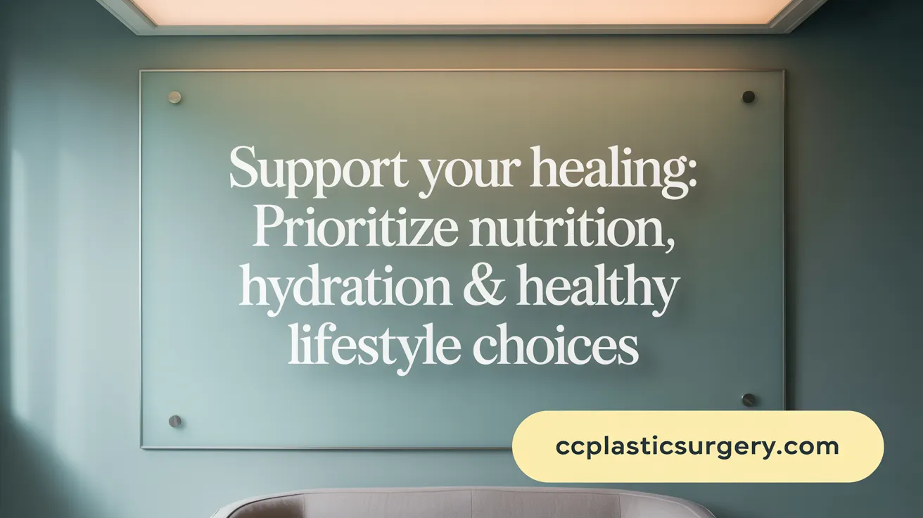 Support Your Healing: Prioritize Nutrition, Hydration &amp; Healthy Lifestyle Choices
