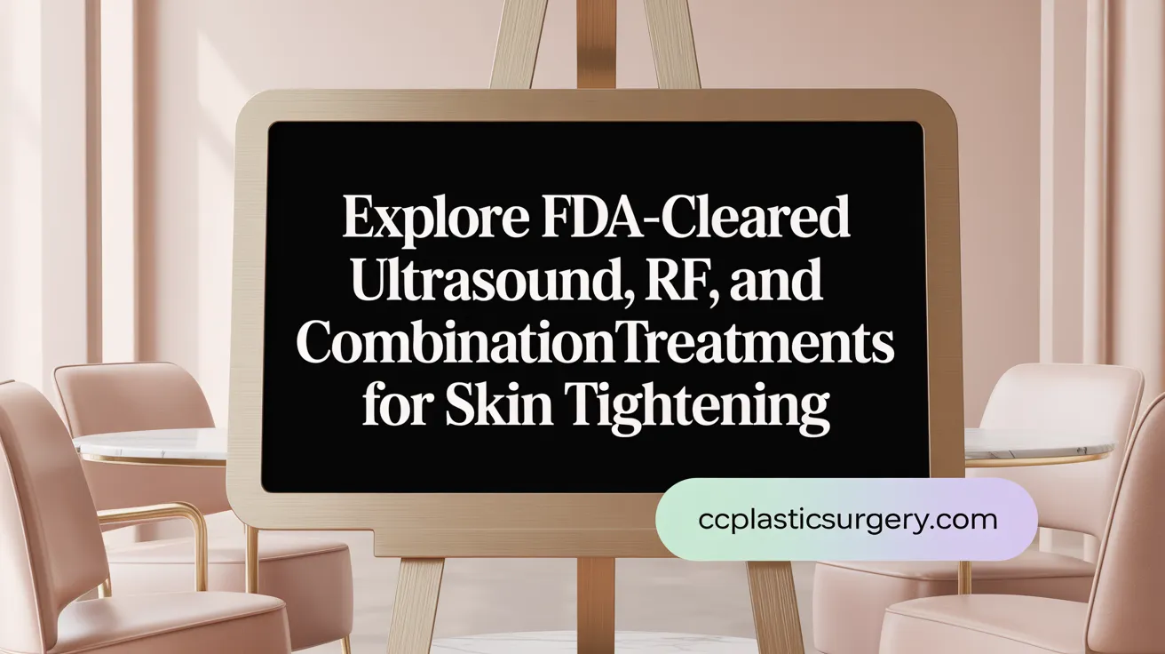 Explore FDA-Cleared Ultrasound, RF, and Combination Treatments for Skin Tightening