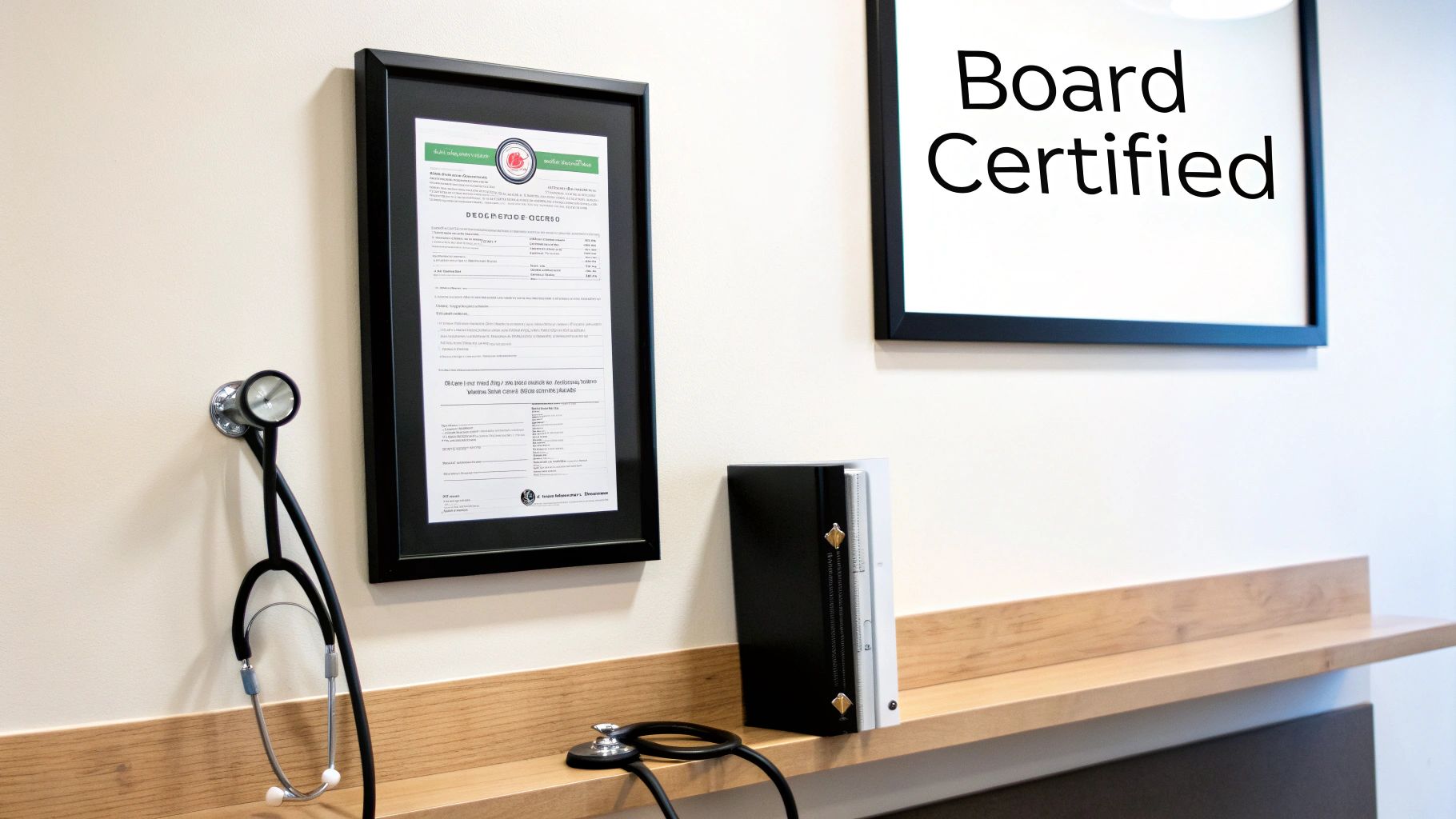 What is your board certification and credentials?
