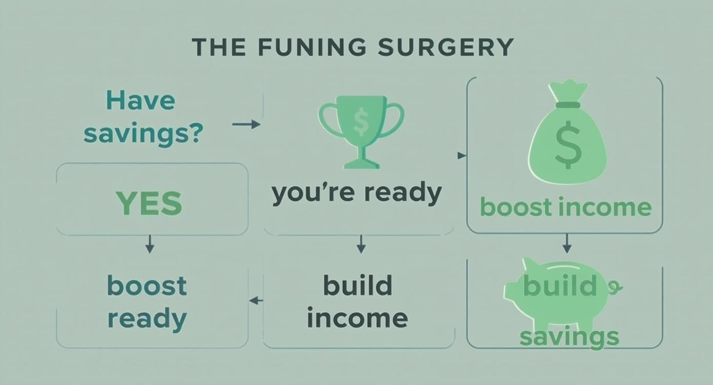 Infographic about how to finance cosmetic surgery