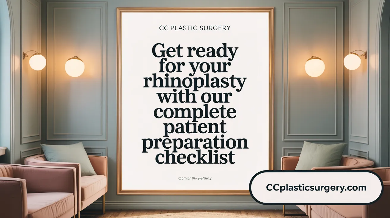 Get ready for your rhinoplasty with our complete patient preparation checklist