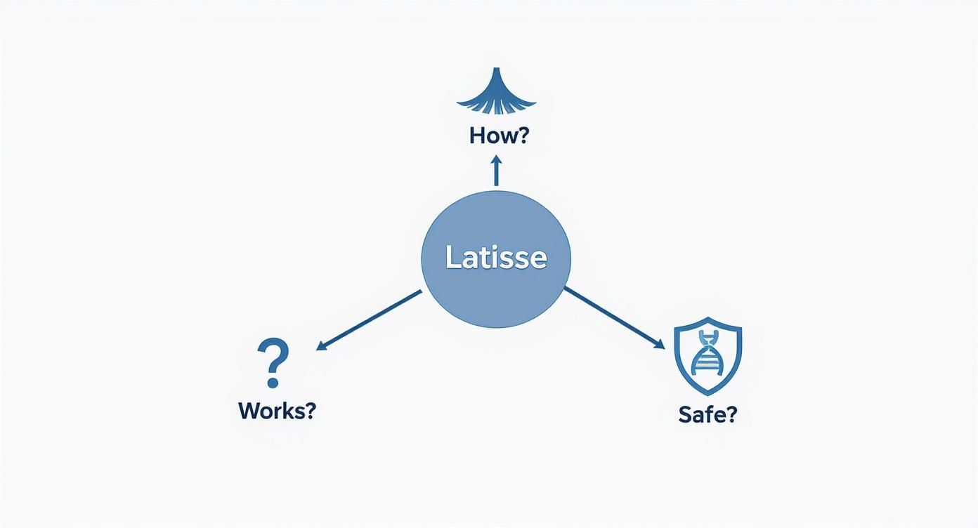 Infographic about does latisse work for eyebrows