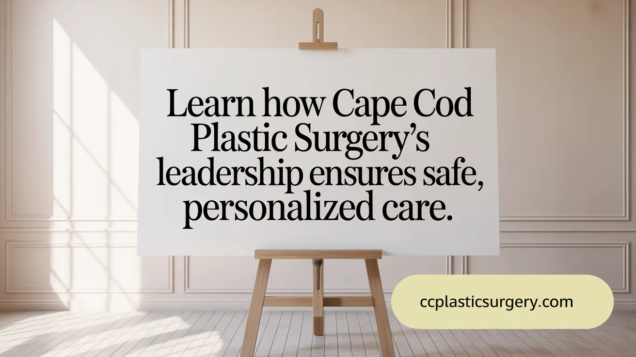 Learn how Cape Cod Plastic Surgery’s leadership ensures safe, personalized care.