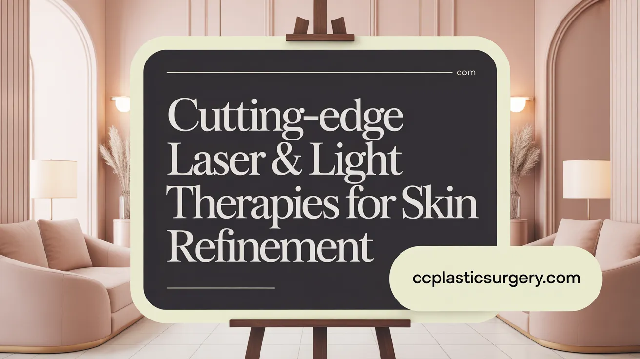 Cutting-Edge Laser &amp; Light Therapies for Skin Refinement