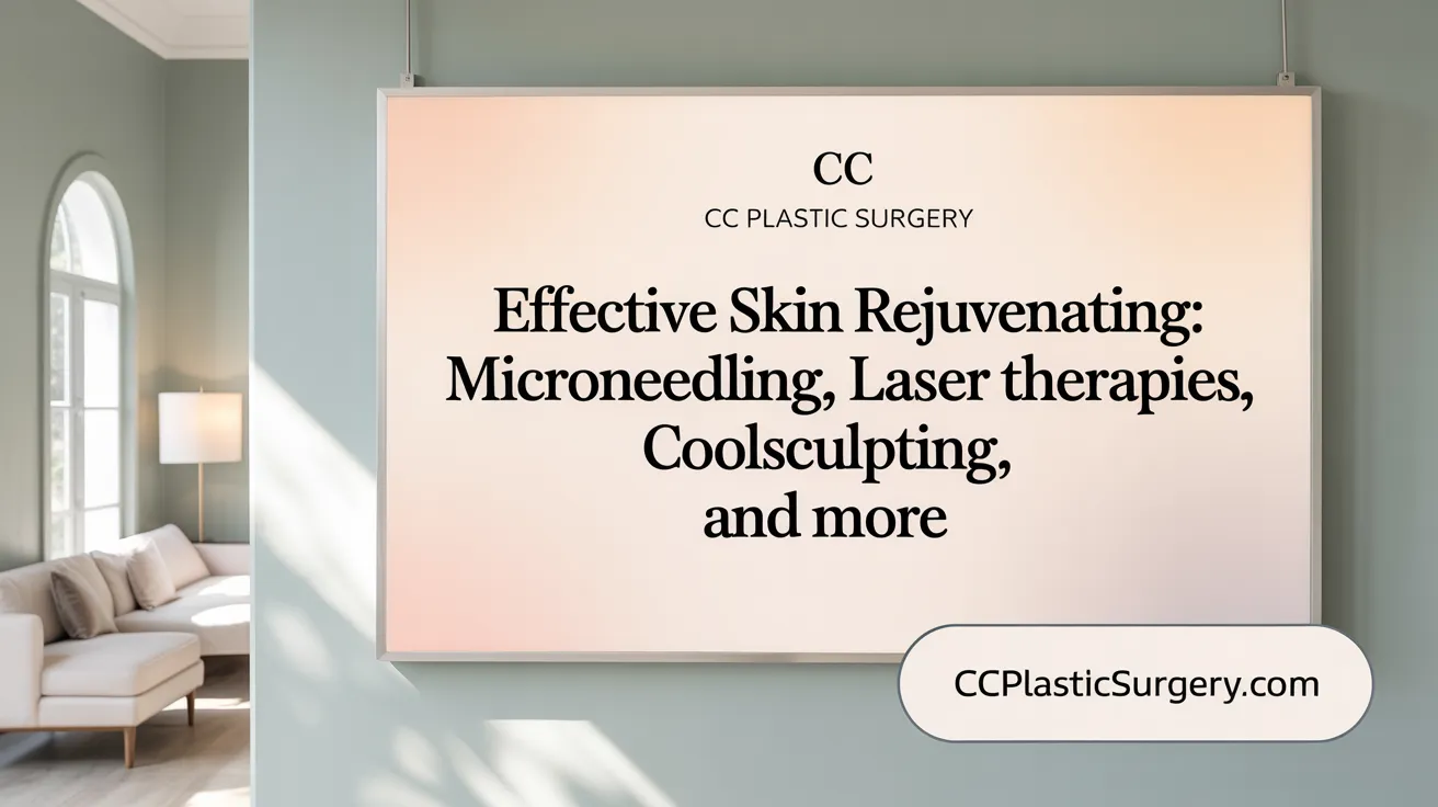 Effective Skin Rejuvenation: Microneedling, Laser Therapies, CoolSculpting, and More