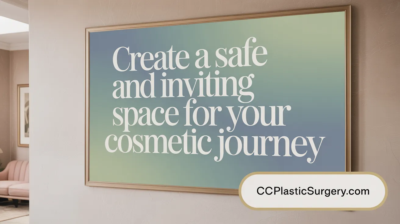 Create a Safe and Inviting Space for Your Cosmetic Journey