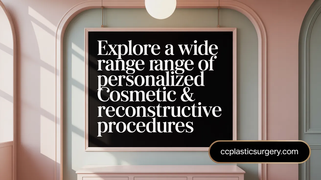 Explore a Wide Range of Personalized Cosmetic &amp; Reconstructive Procedures