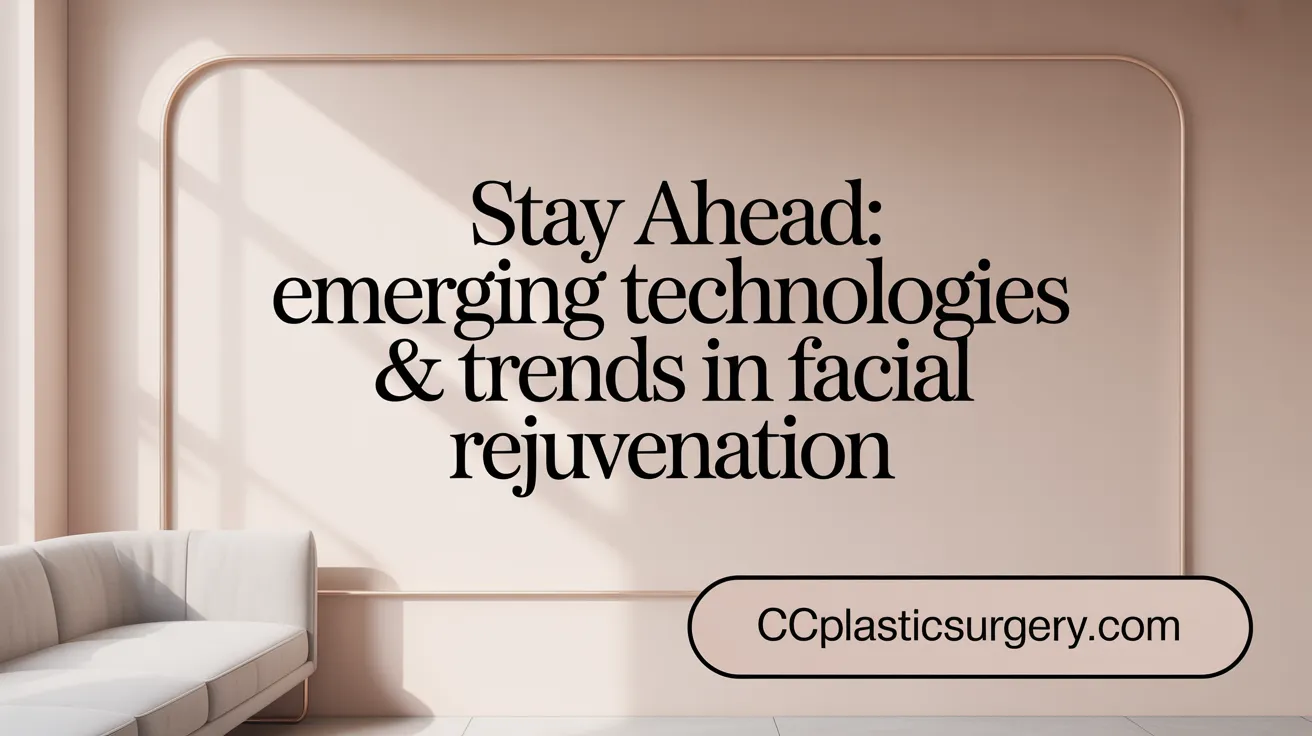 Stay Ahead: Emerging Technologies &amp; Trends in Facial Rejuvenation