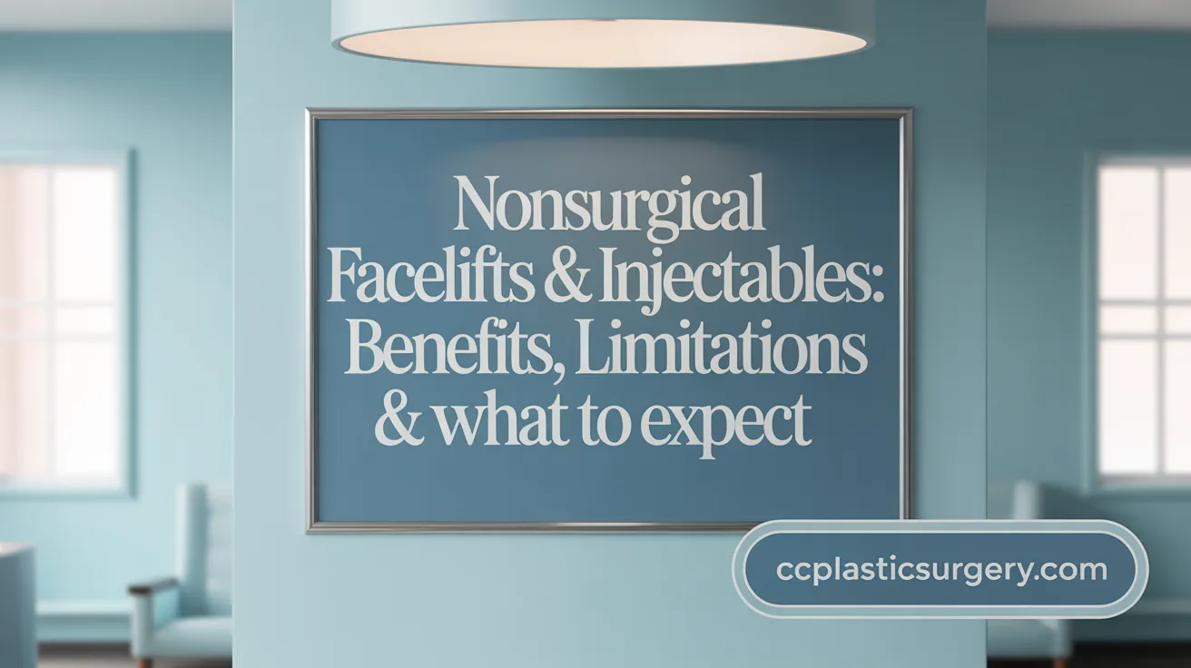 Nonsurgical Facelifts &amp; Injectables: Benefits, Limitations &amp; What to Expect