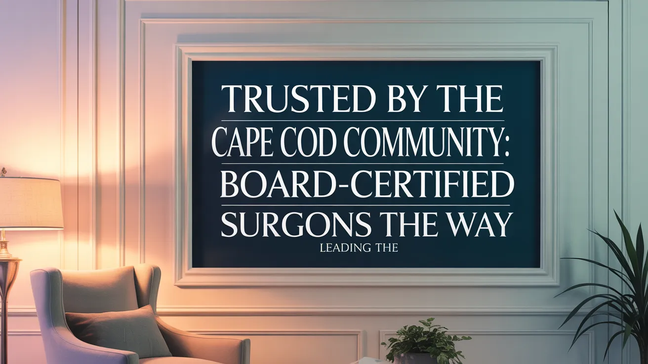 Trusted by the Cape Cod Community: Board-Certified Surgeons Leading the Way