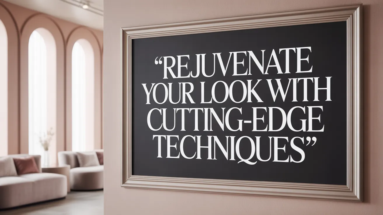 Rejuvenate Your Look with Cutting-Edge Techniques