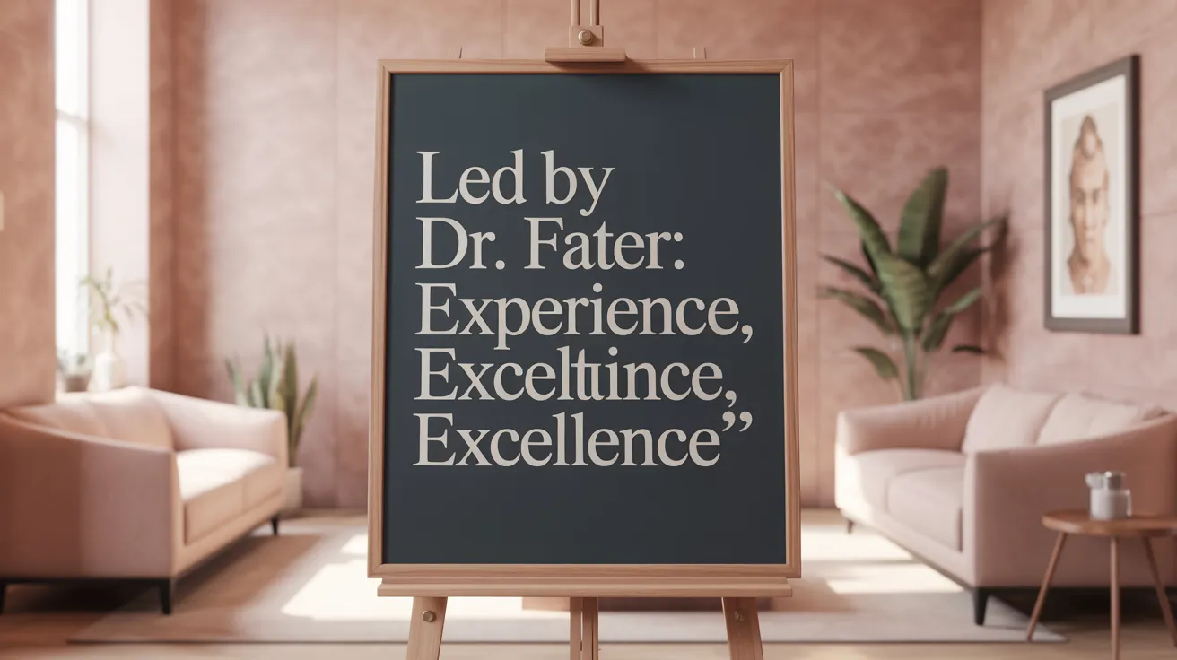 Led by Dr. Fater: Experience, Expertise, Excellence