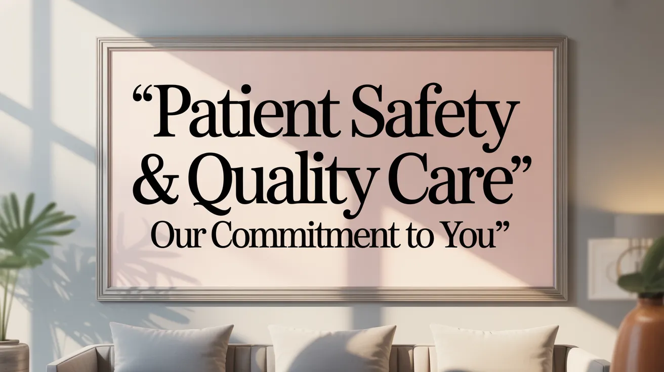 Patient Safety &amp; Quality Care: Our Commitment to You