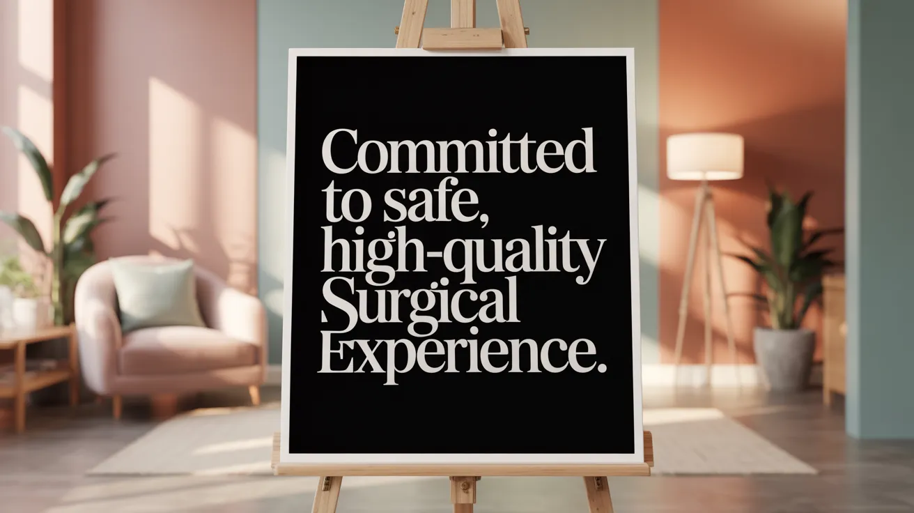 Committed to Safe, High-Quality Surgical Experience