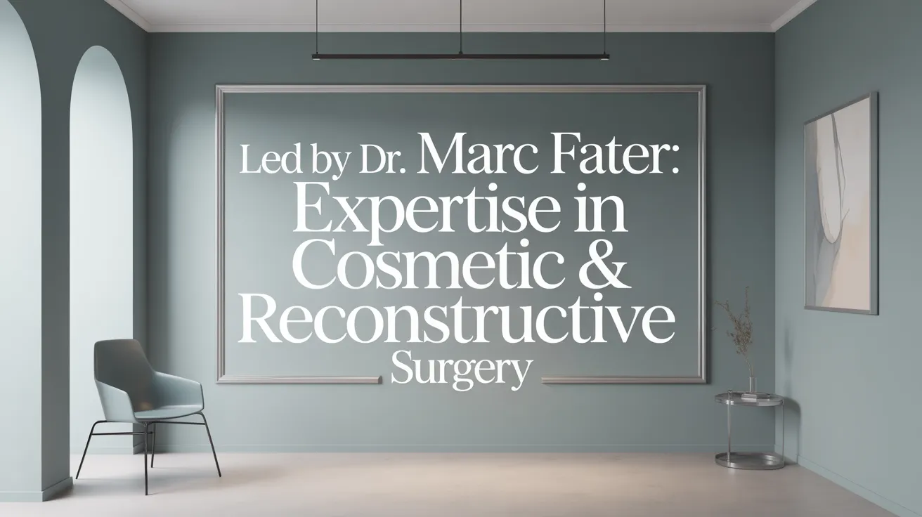 Led by Dr. Marc Fater: Expertise in Cosmetic &amp; Reconstructive Surgery