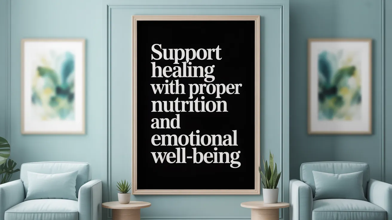 Support Healing with Proper Nutrition and Emotional Well-being