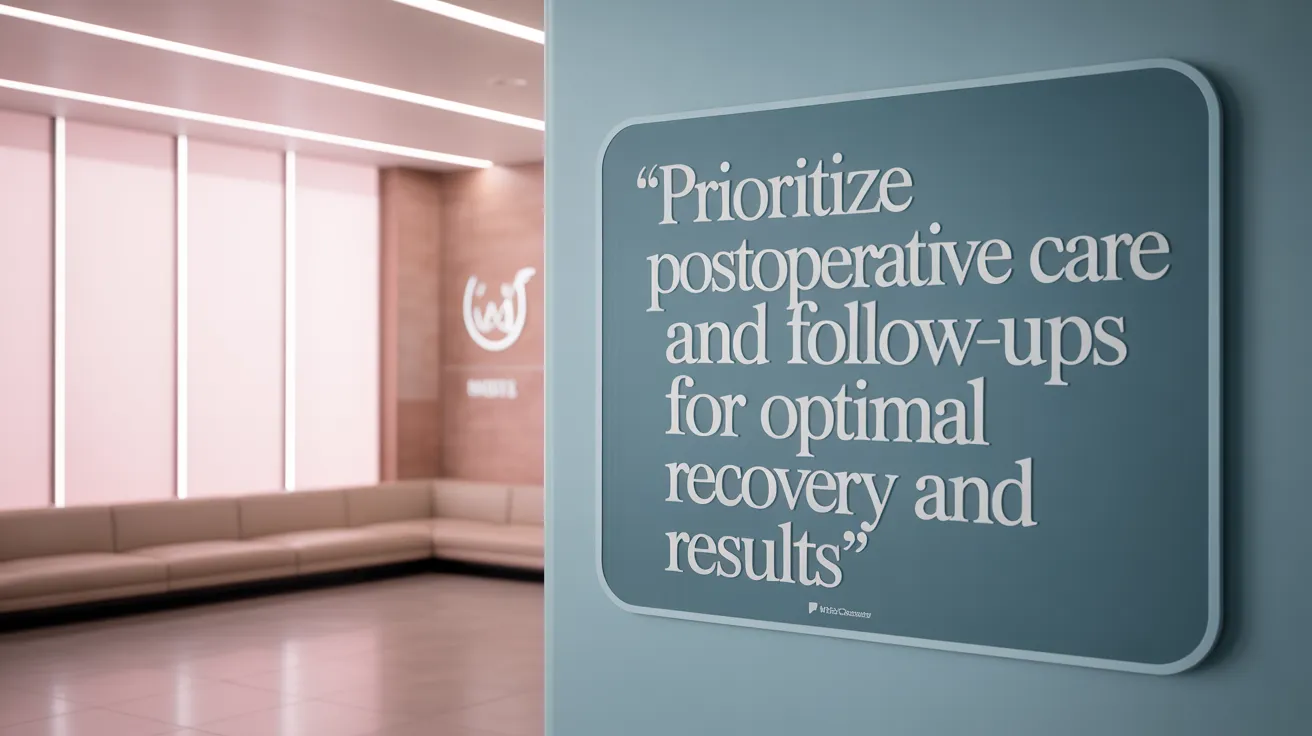 Prioritize Postoperative Care and Follow-Ups for Optimal Recovery and Results