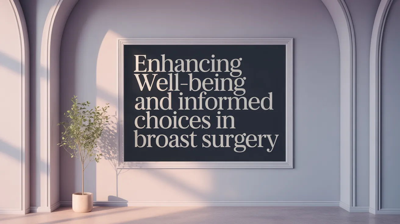 Enhancing Well-Being and Informed Choices in Breast Surgery
